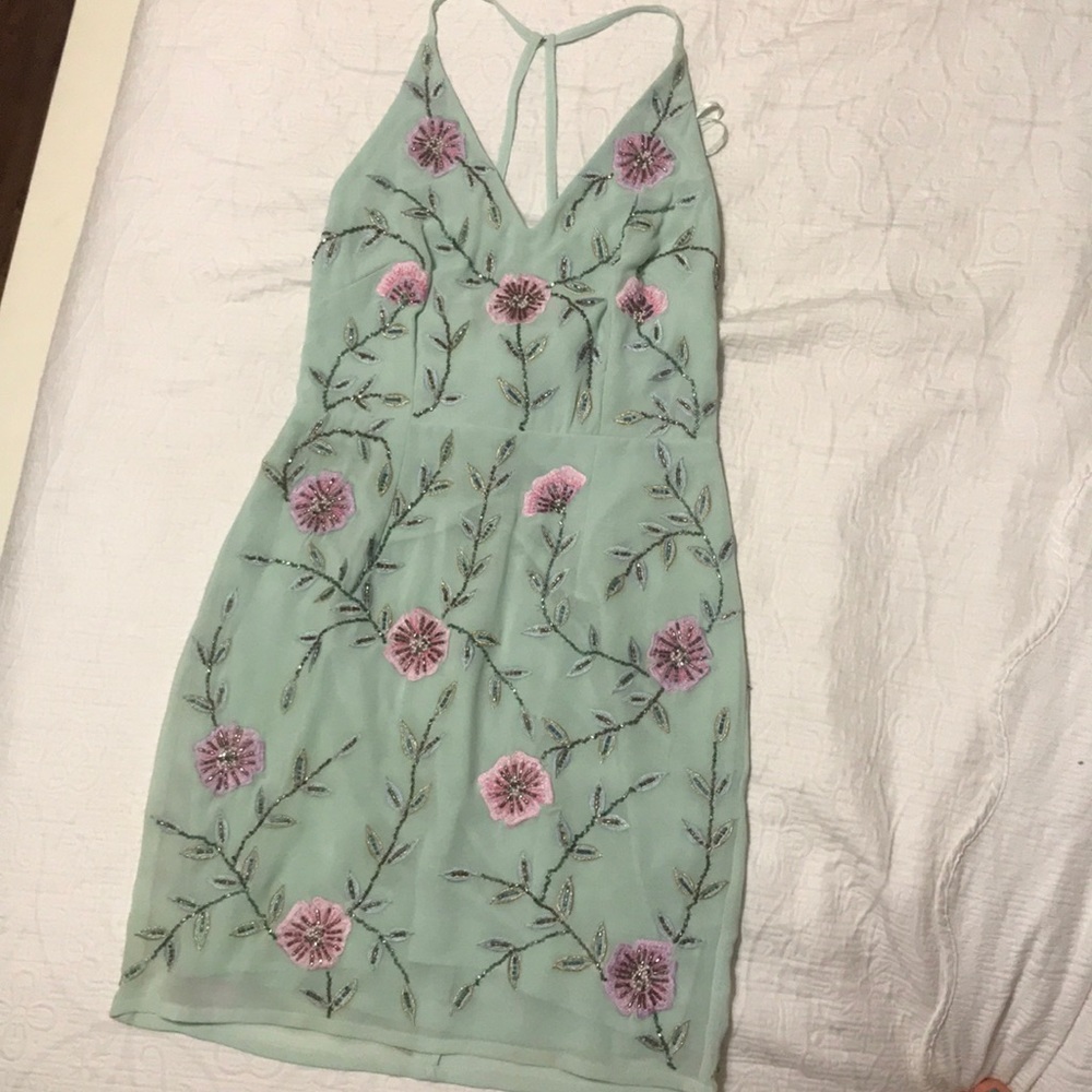 Gianni Bini Floral Beaded Dress